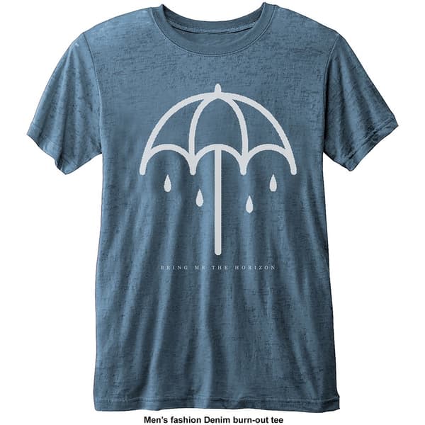 Bring Me The Horizon Unisex Burn Out T-Shirt: Umbrella (X-Small)