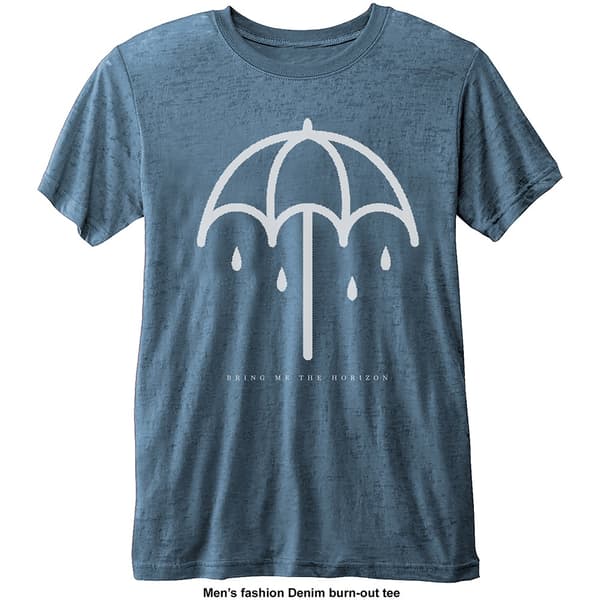 Bring Me The Horizon Unisex Burn Out T-Shirt: Umbrella (X-Small)