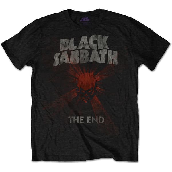 Black Sabbath Unisex T-Shirt: The End Skull Shine (X-Large)