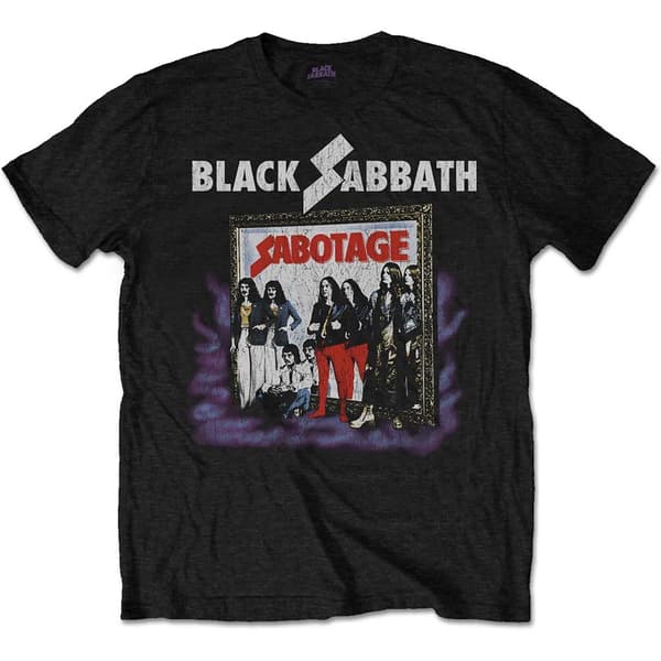 Black Sabbath Unisex T-Shirt: Sabotage Vintage (Small)