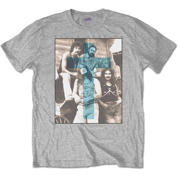 Black Sabbath Unisex T-Shirt: Blue Cross (XX-Large)