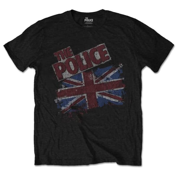 The Police Unisex T-Shirt: Vintage Flag (Small)