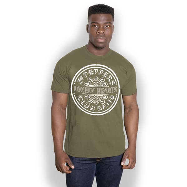 The Beatles Unisex T-Shirt: Lonely Hearts (Large)