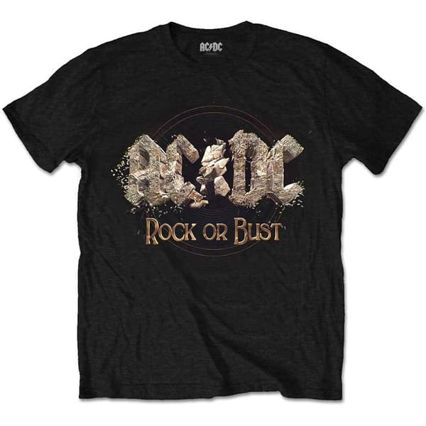 AC/DC Unisex T-Shirt: Rock or Bust (Medium)