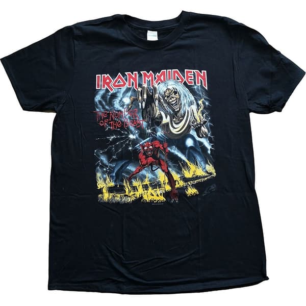 Iron Maiden Unisex T-Shirt: Number of the Beast (Medium)