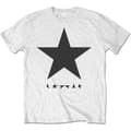 Miniatyrbillede 1 af 2: David Bowie Unisex T-Shirt: Blackstar (on White) (Small)