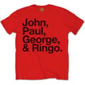 Miniatyrbilde 2 av 2: The Beatles Unisex T-Shirt: John, Paul, George & Ringo (Small)