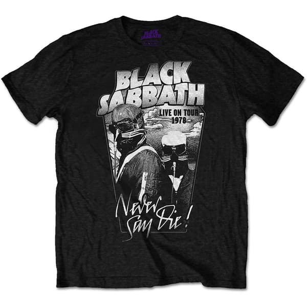 Black Sabbath Unisex T-Shirt: Never Say Die (Large)