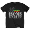 Miniatyrbillede 2 af 2: Bob Marley Unisex T-Shirt: Distressed Logo (Large)