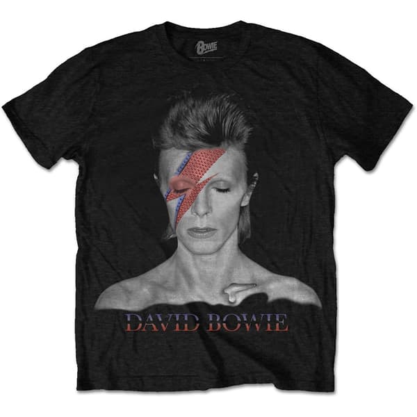 David Bowie Unisex T-Shirt: Aladdin Sane (Small)