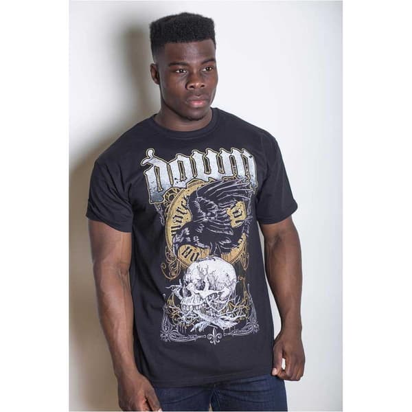 Down Unisex T-Shirt: Swamp Skull (Large)