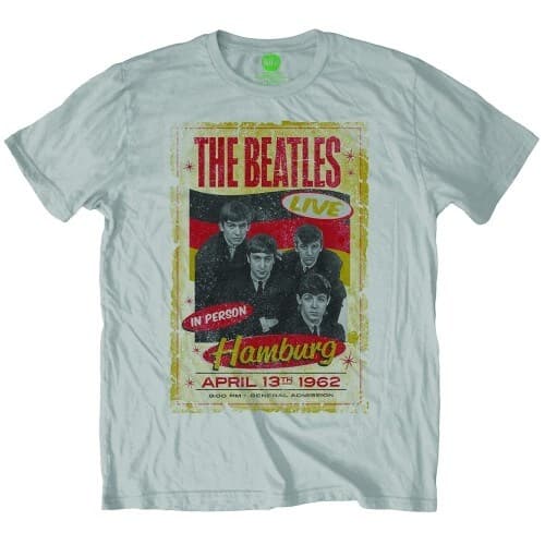 The Beatles Unisex T-Shirt: Hamburg Poster 1962 (Large)