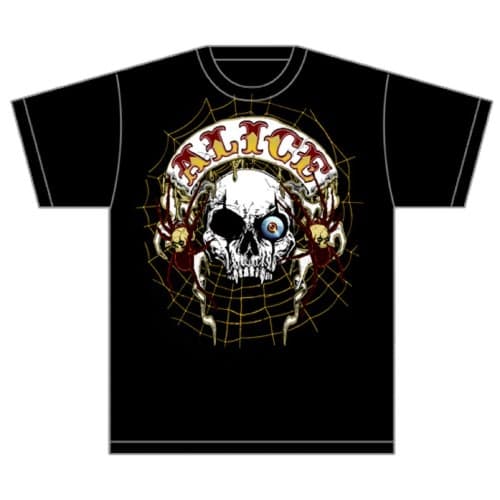 Alice Cooper Unisex T-Shirt: Band Back Patch (Small)