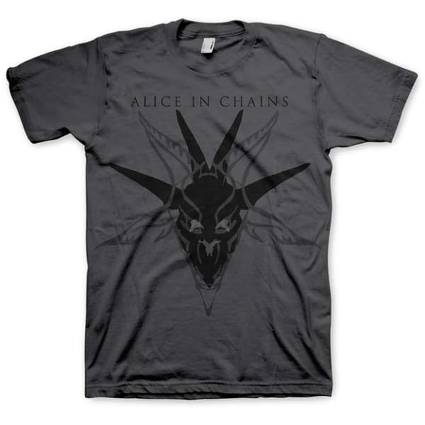 Alice In Chains Unisex T-Shirt: Black Skull (X-Large)
