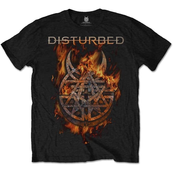 Disturbed Unisex T-Shirt: Burning Belief (Large)