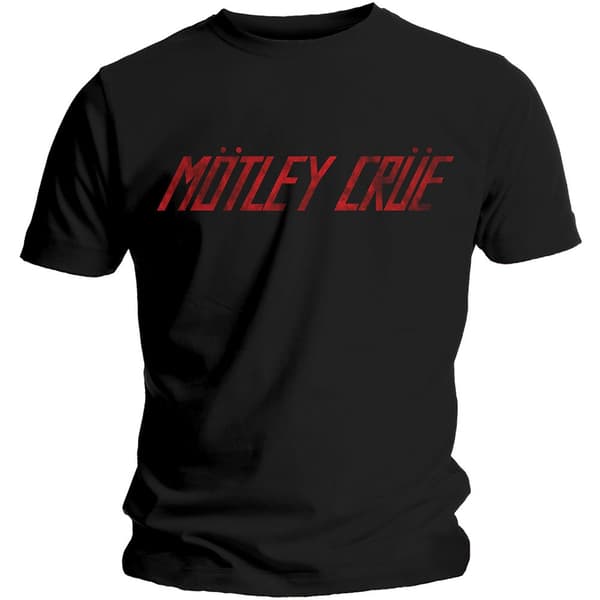 Motley Crue Unisex T-Shirt: Distressed Logo (Medium)