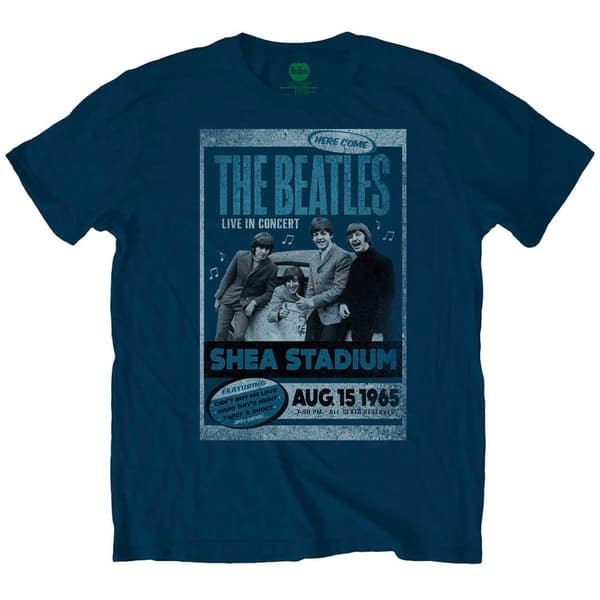 The Beatles Unisex T-Shirt: Shea Stadium 1965 (Small)