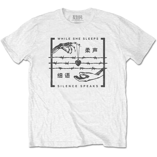 While She Sleeps Unisex T-Shirt: Silence Speaks (XX-Large)