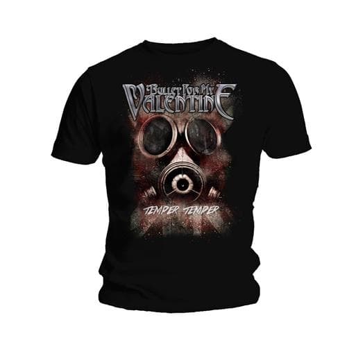 Bullet For My Valentine Unisex T-Shirt: Temper Temper Gas Mask (X-Large)