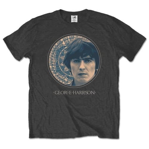 George Harrison Unisex T-Shirt: Circular Portrait (Medium)