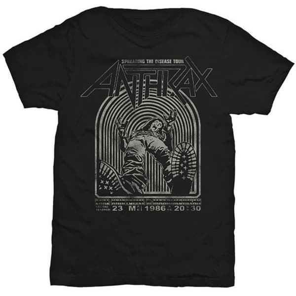 Anthrax Unisex T-Shirt: Spreading the disease (Small)
