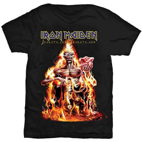 Iron Maiden Unisex T-Shirt: Seventh Son (Small)