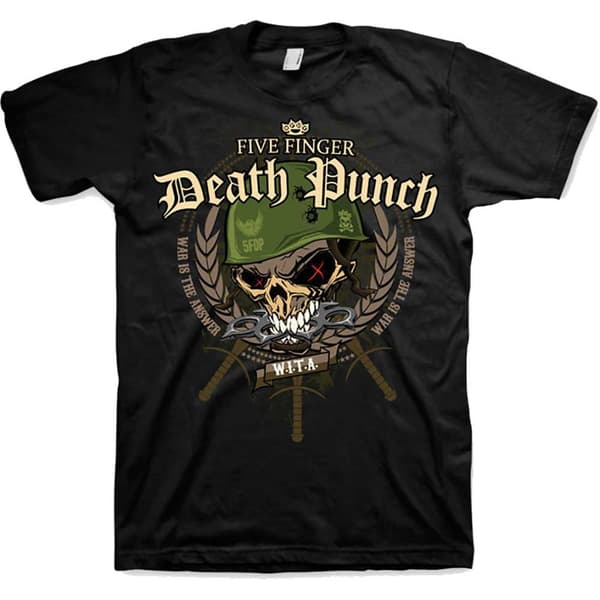 Five Finger Death Punch Unisex T-Shirt: War Head (Large)