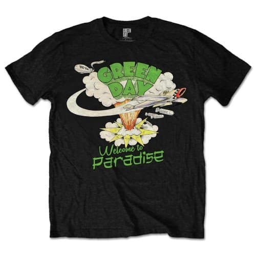 Green Day Unisex T-Shirt: Welcome to Paradise (X-Large)