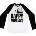 Miniatyrbild 2 av 2: Happy Mondays Unisex Raglan T-Shirt: Logo (Small)