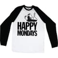 Miniatyrbild 1 av 2: Happy Mondays Unisex Raglan T-Shirt: Logo (Small)
