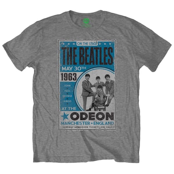 The Beatles Unisex T-Shirt: Odeon Poster (Large)