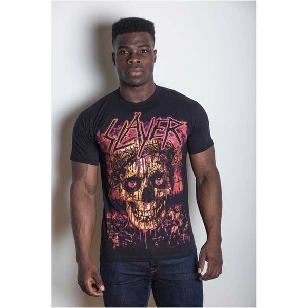 Slayer Unisex T-Shirt: Crowned Skull (Medium)