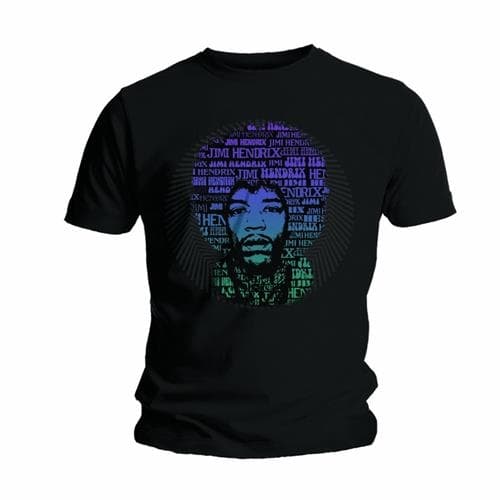 Jimi Hendrix Unisex T-Shirt: Afro Speech (XX-Large)