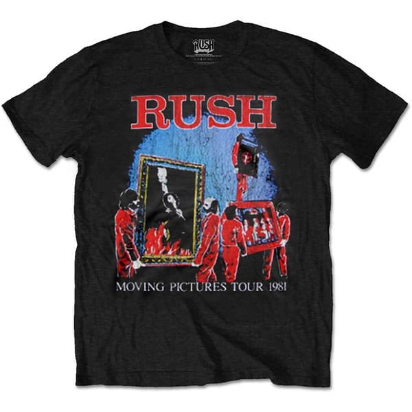 Rush Unisex T-Shirt: Moving Pictures Tour (Small)