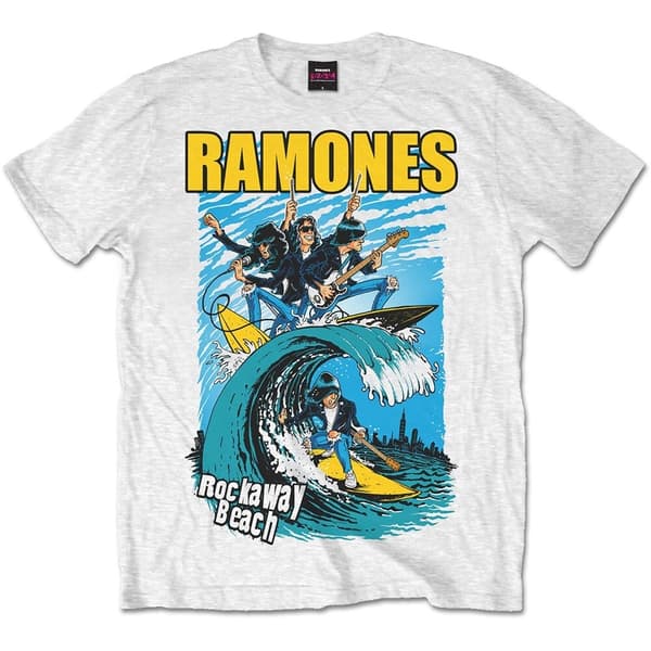 Ramones Unisex T-Shirt: Rockaway Beach (Large)