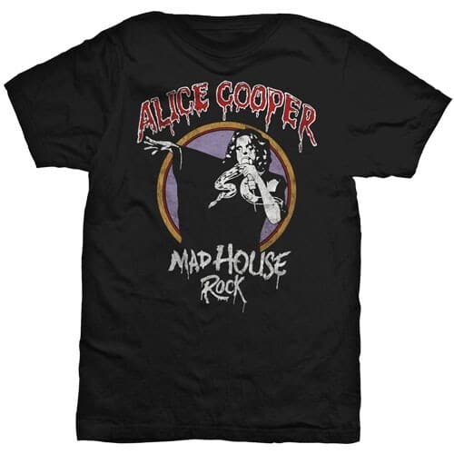 Alice Cooper Unisex T-Shirt: Mad House Rock (X-Large)