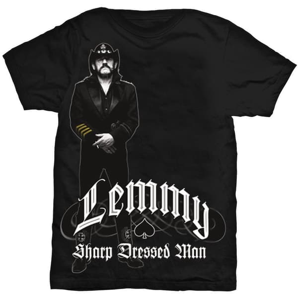 Lemmy Unisex T-Shirt: Sharp Dressed Man (Large)