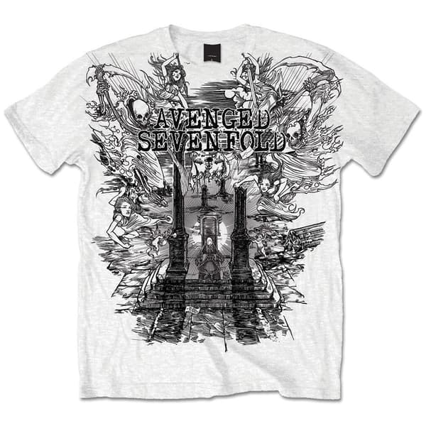 Avenged Sevenfold Unisex T-Shirt: Land of Cain (Large)