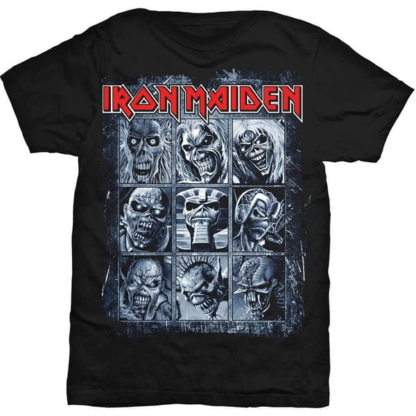 Iron Maiden Unisex T-Shirt: Nine Eddies (X-Large)