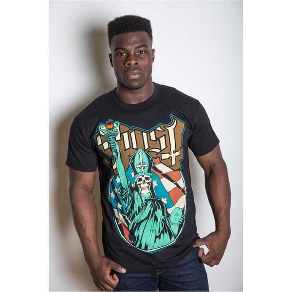 Ghost Unisex T-Shirt: Statue of Liberty (X-Large)