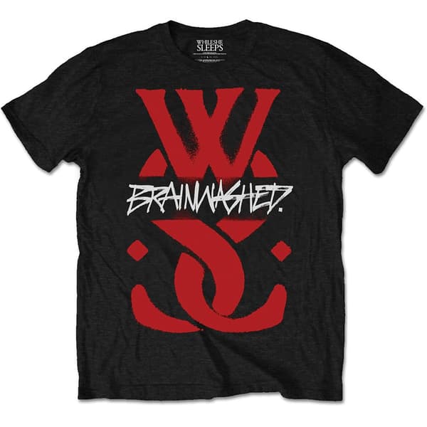 While She Sleeps Unisex T-Shirt: Brainwashed Logo (Small)