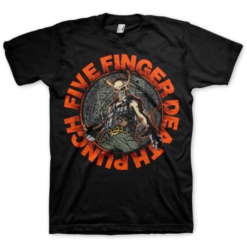 Five Finger Death Punch Unisex T-Shirt: Seal of Ameth (Large)
