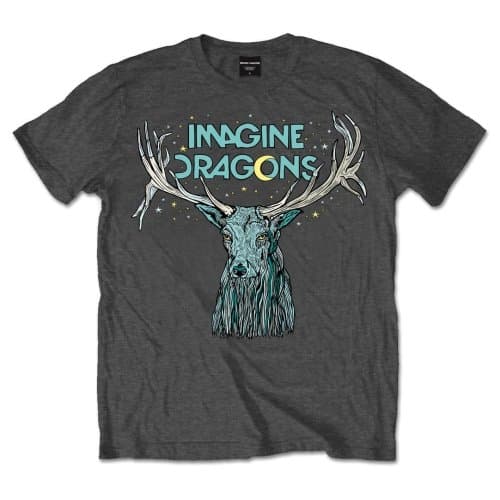 Imagine Dragons Unisex T-Shirt: Elk in Stars (X-Large)
