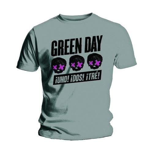 Green Day Unisex T-Shirt: Three Heads Better Than One (Small)