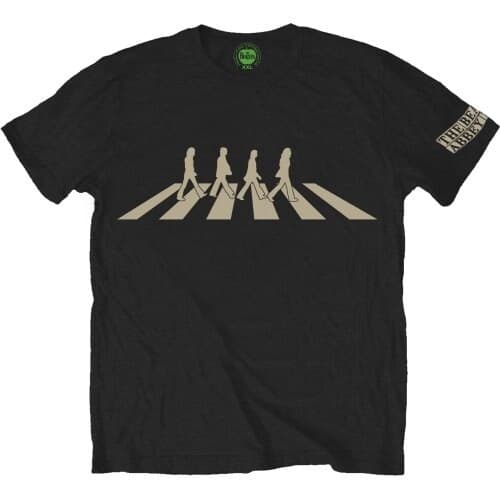 The Beatles Unisex T-Shirt: Abbey Road Silhouette (Small)