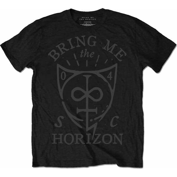 Bring Me The Horizon Unisex T-Shirt: Hand Drawn Shield (X-Large)