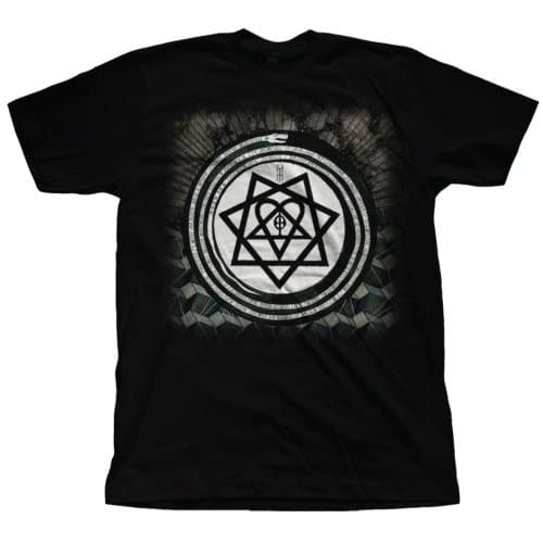 HIM Unisex T-Shirt: Album Symbols (Large)