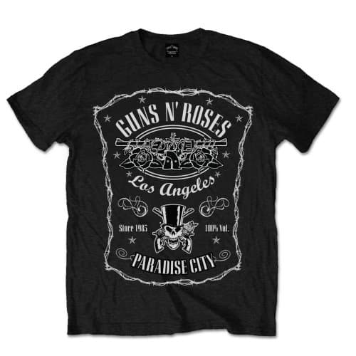 Guns N' Roses Unisex T-Shirt: Paradise City Label (X-Large)