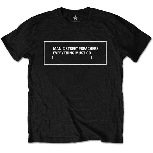 Manic Street Preachers Unisex T-Shirt: Everything Must Go Monochrome (X-Large)