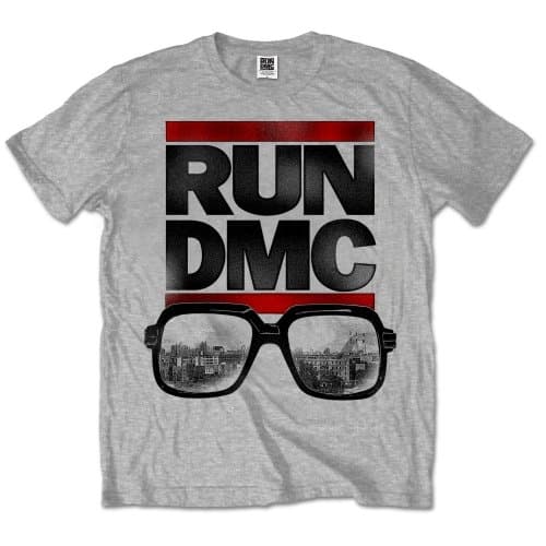Run DMC Unisex T-Shirt: Glasses NYC (X-Large)